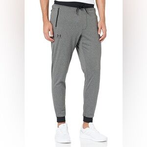 Men's Under Armour Sportstyle Tricot Joggers - Carbon Heather Black